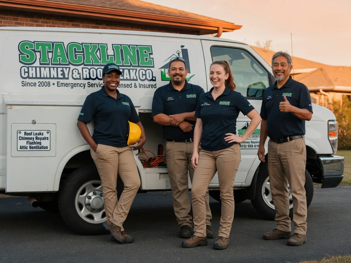Chimney flashing repair company in Milford, CA